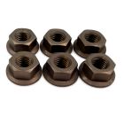 M8 Titanium Flange Lock Nuts Hex Fasteners 24 Pack