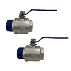2" Ball Valve SS 304 Full Port 1000PSI Male/Female, Pack 2