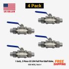 1 Inch SS 304 Full Port Ball Valve, 1000 WOG, Pack 4