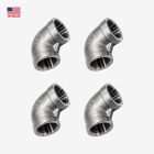 3/4 Inch 90 Degree Elbow Fittings,304 Stainless Steel Female NPT, Pack 4