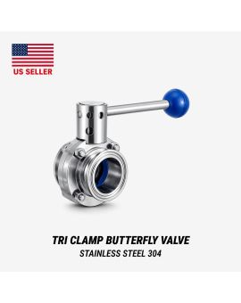 Tri Clamp Butterfly Valve Stainless Steel 304
