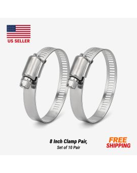 8 Inch Clamp, Set of 10 Pair