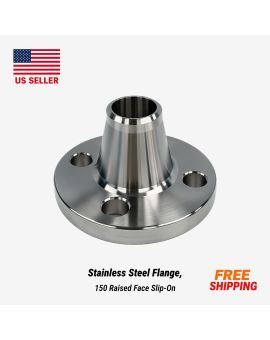 Stainless Steel Flange, 150 Raised Face Slip-On
