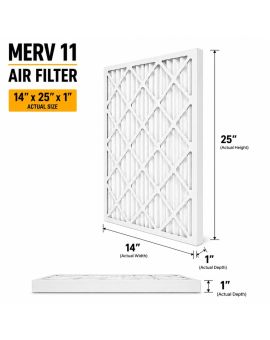 14x25x1 MERV 8 HVAC Furnace Air Filter (6- Pack)