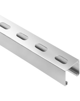 41mm X 21mm Strut Channel Trolley Track 4.8 FT, 12 Gauge Galvanized Steel