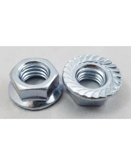 M6- 1mm Serrated Hex Flange Nut SS 304 Pack 1000