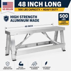 Adjustable Drywall Bench 18"-30", Support Up to 500 lb Capacity Load